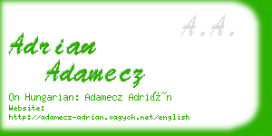 adrian adamecz business card